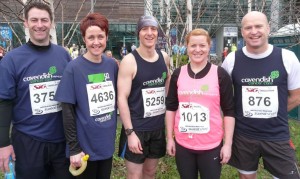 Our Sheffield half marathon team